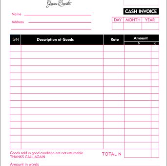 Paper Invoice Design